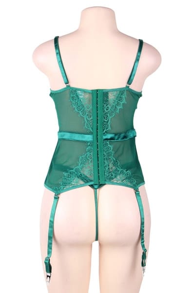 Guepiere et string dentelle verte dos Guepiere-et-string-dentelle-verte-dos