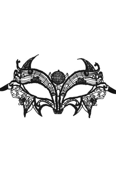 Masque en guipure Astre noir Masque en guipure Astre noir