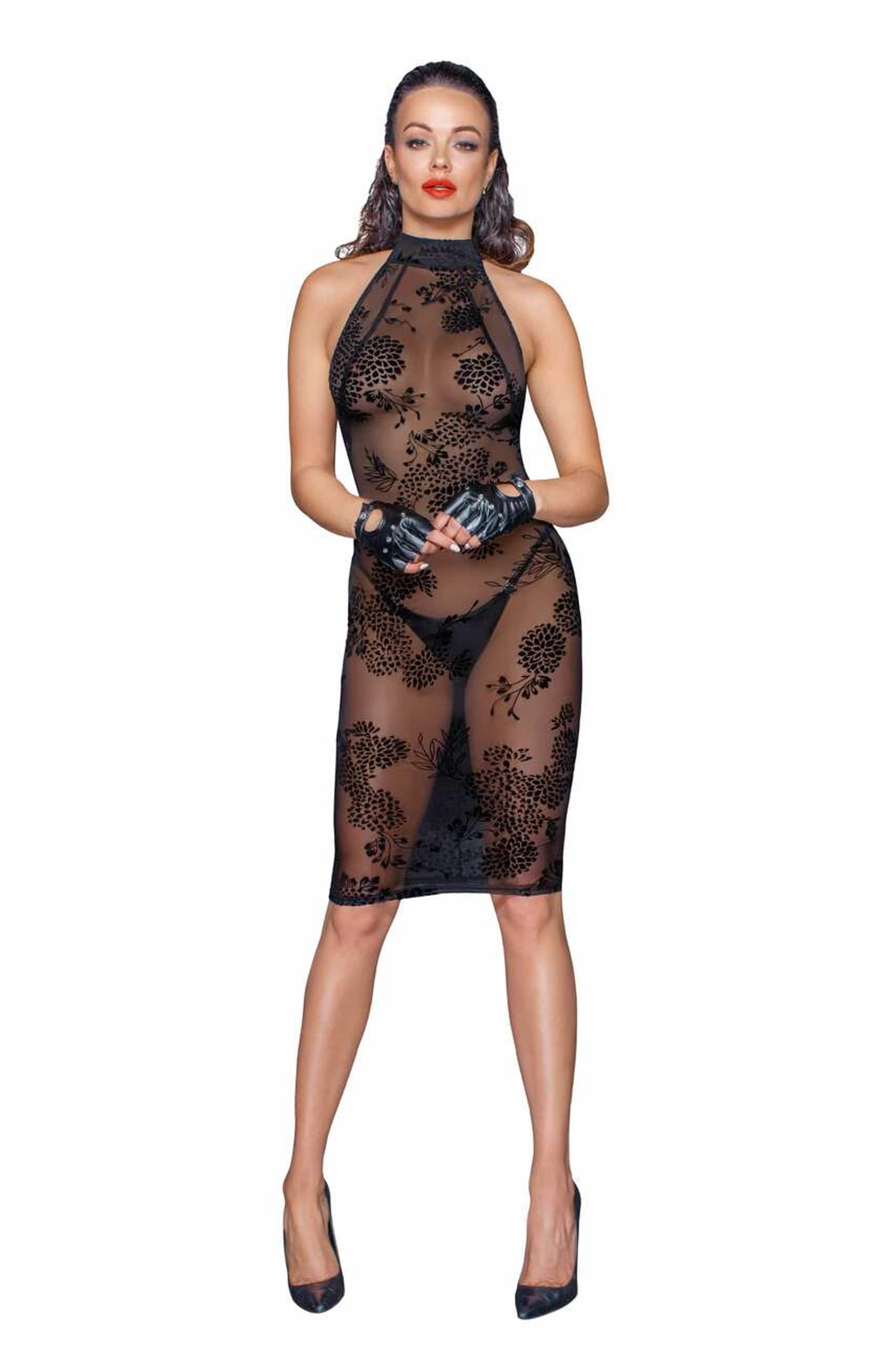 F240_Midi_tulle_dress_with_velvet_straps_in_the_back_2-min Robe transparente mi longue