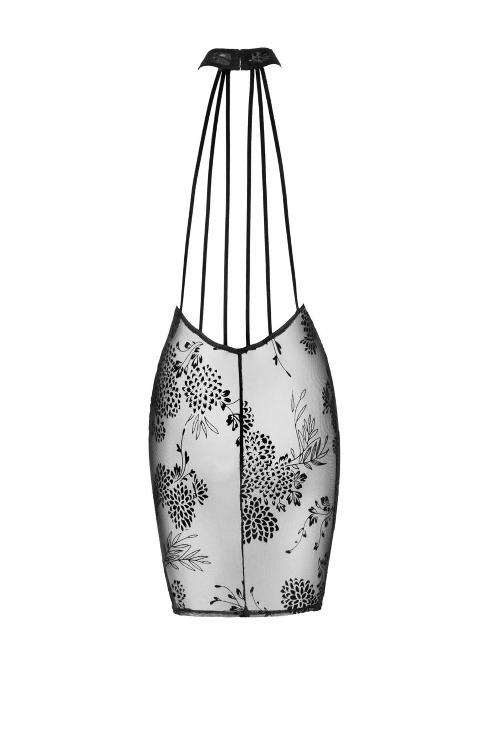 F240_Midi_tulle_dress_with_velvet_straps_in_the_back_5-min Robe transparente mi longue