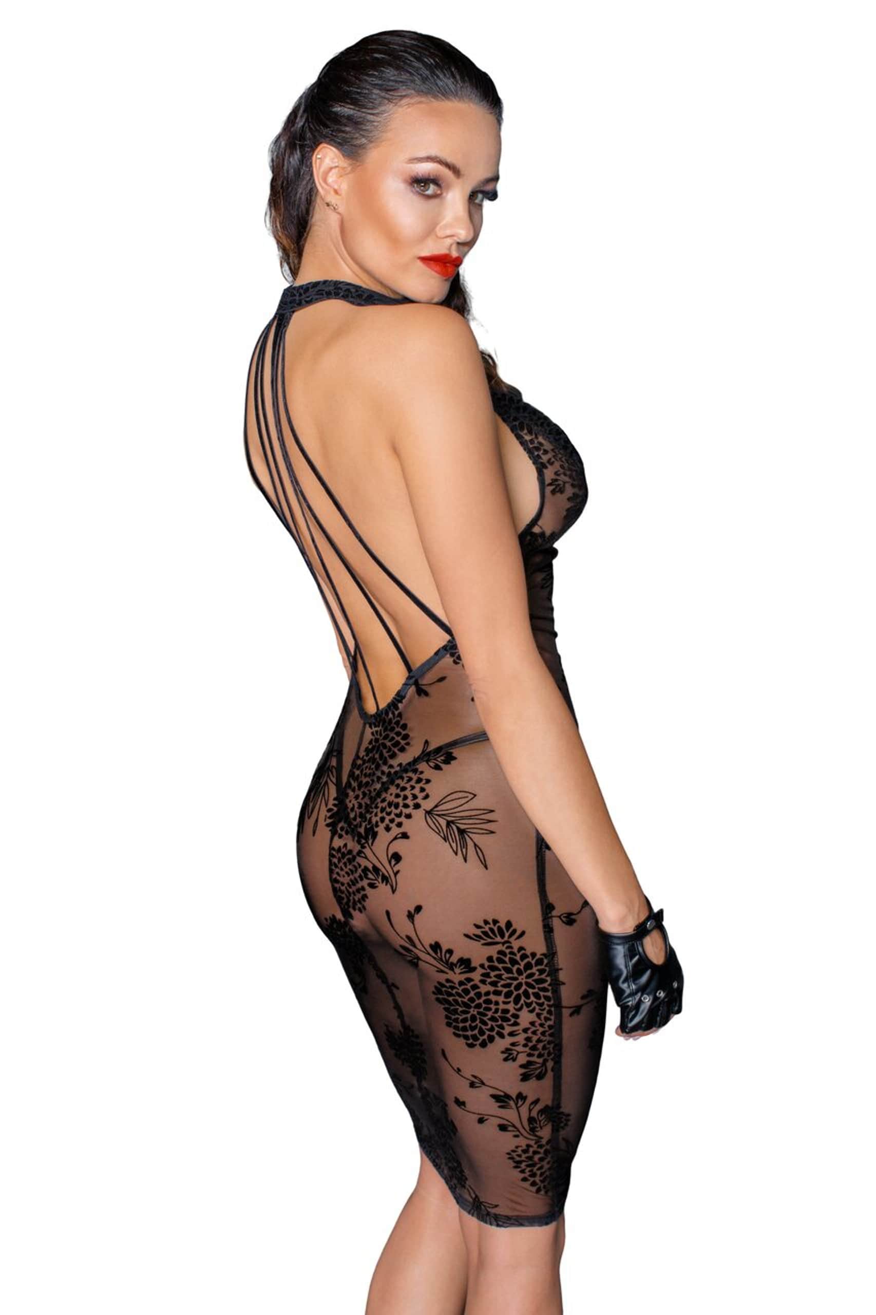 Robe transparente mi longue Robe transparente mi longue