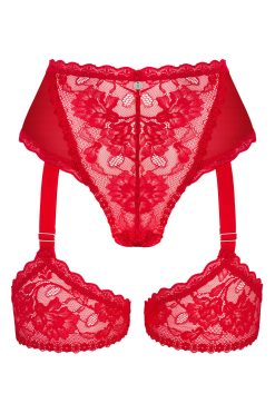 Culotte jarretière rouge BELOVYA
